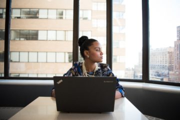 woman at work