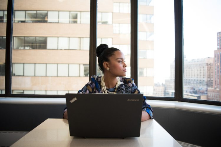 woman at work